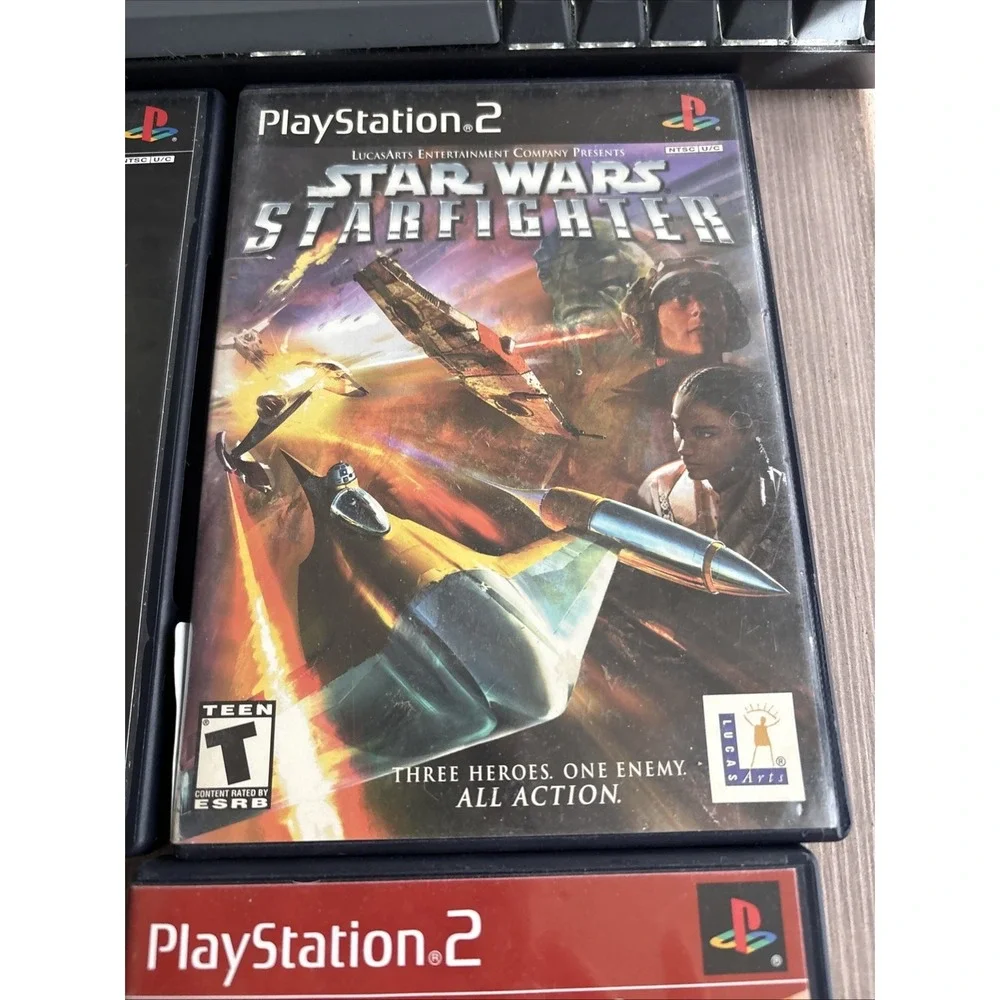 PS2 Game Lot 4: Harry Potter Quidditch Sonic Plus Star Ward Star fighter AC/DC